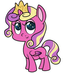 Size: 500x525 | Tagged: safe, princess skyla, alicorn, pony, g4, season 3, the crystal empire, female, filly