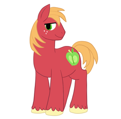 Size: 865x852 | Tagged: safe, artist:zombiethegreat, big macintosh, earth pony, pony, g4, male, solo, stallion