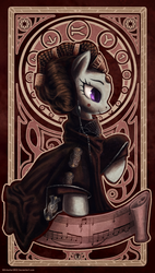 Size: 968x1708 | Tagged: safe, artist:whitestar1802, octavia melody, earth pony, pony, g4, alternate hairstyle, clothes, female, modern art, music, nouveau, padme amidala, ponified, solo, star wars