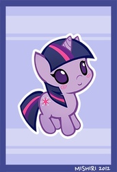 Size: 300x439 | Tagged: safe, artist:mishiri, twilight sparkle, g4, chibi, cute