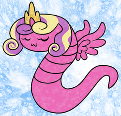 Size: 788x750 | Tagged: safe, artist:srsishere, princess skyla, worm, g4, season 3, species swap