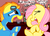 Size: 2338x1700 | Tagged: safe, artist:rustydooks, artist:tess, fluttershy, spitfire, g4, colored, drunk, drunkershy