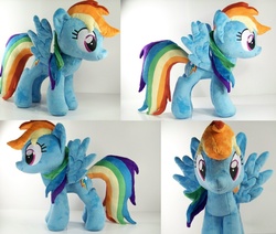 Size: 840x712 | Tagged: safe, artist:eebharas, rainbow dash, pegasus, pony, g4, female, irl, mare, photo, plushie, solo