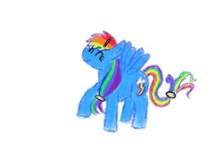 Size: 500x375 | Tagged: safe, artist:drawsomeponies, rainbow dash, g4, hairclip