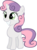 Size: 424x571 | Tagged: safe, artist:rhubarb-leaf, sweetie belle, pony, unicorn, g4, blank flank, cute, diasweetes, female, filly, happy, simple background, smiling, solo, transparent background, vector