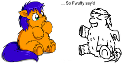 Size: 861x445 | Tagged: safe, artist:fillialcacophony, artist:marcusmaximus, fluffy pony, conversation