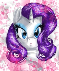 Size: 1143x1374 | Tagged: safe, artist:my-magic-dream, rarity, pony, unicorn, g4, bust, female, looking at you, mare, solo