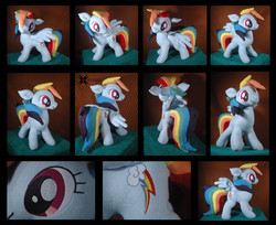 Size: 3400x2780 | Tagged: safe, artist:oblitor, rainbow dash, g4, high res, irl, photo, plushie, quality