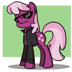 Size: 750x750 | Tagged: safe, artist:eliwood10, cheerilee, earth pony, pony, g4, female, solo, sunglasses, swag