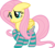 Size: 8000x6963 | Tagged: safe, artist:uxyd, fluttershy, pegasus, pony, g4, absurd resolution, clothes, cute, female, mare, raised hoof, shyabetes, simple background, socks, solo, stockings, striped socks, striped stockings, stupid sexy fluttershy, thigh highs, transparent background, vector