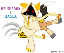 Size: 800x666 | Tagged: safe, blazblue, ponified, taokaka