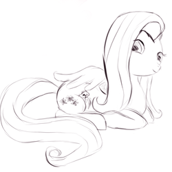 Size: 1500x1500 | Tagged: safe, artist:fra-92, fluttershy, g4, sketch