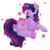 Size: 2000x2000 | Tagged: safe, artist:ouyrof, twilight sparkle, pony, unicorn, g4, butt, female, high res, mare, plot, simple background, solo, transparent background, wink