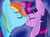 Size: 900x660 | Tagged: safe, artist:dallydog101, rainbow dash, twilight sparkle, pony, unicorn, g4, duo, eyes closed, female, kissing, lesbian, mare, ship:twidash, shipping, smiling, unicorn twilight