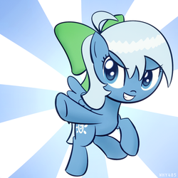 Size: 800x800 | Tagged: safe, artist:why485, pony, cirno, female, filly, ponified, touhou