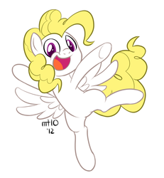 Size: 923x1000 | Tagged: safe, artist:empty-10, surprise, pegasus, pony, g1, g4, female, g1 to g4, generation leap, happy, mare, solo
