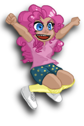 Size: 400x600 | Tagged: safe, artist:odis-odis, pinkie pie, human, g4, clothes, female, humanized, simple background, solo, transparent background