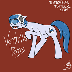 Size: 1000x1000 | Tagged: safe, artist:tlatophat, 30 minute art challenge, ponified, ventrilo