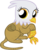 Size: 2669x3393 | Tagged: safe, artist:astringe, gilda, griffon, g4, chickub, cub, female, high res, li'l gilda, simple background, transparent background, vector, young, younger