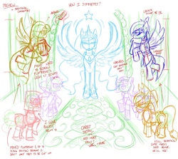 Size: 1280x1142 | Tagged: safe, artist:balooga, princess celestia, g4, armor, sketch