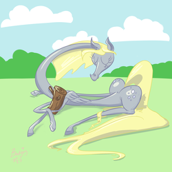 Size: 1500x1500 | Tagged: safe, artist:mylittlebadzerg, derpy hooves, pegasus, pony, g4, crossover, female, mare, parody