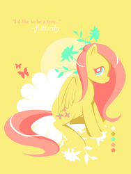 Size: 563x750 | Tagged: safe, artist:tinrobo, fluttershy, pony, g4, female, quote, solo