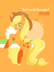 Size: 563x750 | Tagged: safe, artist:tinrobo, applejack, earth pony, pony, g4, female, solo