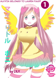 Size: 897x1248 | Tagged: dead source, safe, artist:angelily-tan, fluttershy, human, g4, anime, anime style, breasts, busty fluttershy, clothes, cute, female, humanized, looking at you, miniskirt, moe, open mouth, skirt, smiling, socks, solo, spread wings, sweater, sweatershy, thigh highs, winged humanization, zettai ryouiki