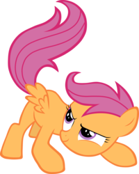 Size: 2000x2500 | Tagged: safe, artist:tijimjoy, scootaloo, g4, high res, simple background, transparent background, vector