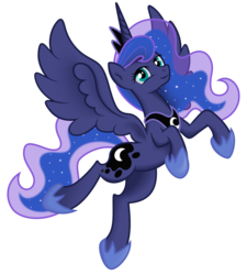 Size: 4500x5000 | Tagged: safe, artist:kp-shadowsquirrel, artist:yanoda, princess luna, alicorn, pony, g4, absurd resolution, female, flying, mare, simple background, solo, transparent background