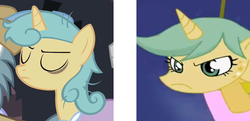 Size: 700x338 | Tagged: safe, screencap, lemon hearts, oc, oc:daylight savings, g4, hearth's warming eve (episode), comparison, cowboys and equestrians, expy, hearth's warming eve, mad (tv series), mad magazine, pony reference