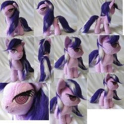 Size: 894x894 | Tagged: safe, artist:rens-twin, screwball, pony, g4, commission, customized toy, doll, irl, photo, plushie, swirly eyes, toy, wet mane