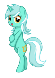 Size: 744x1052 | Tagged: safe, artist:fehlung, artist:kaizenwerx, lyra heartstrings, pony, g4, bipedal, cute, female, looking at you, mare, open mouth, pose, simple background, solo, standing, svg, transparent background, vector