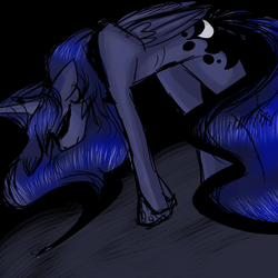 Size: 900x900 | Tagged: safe, artist:flipflop10150, princess luna, pony, g4, female, sad, solo