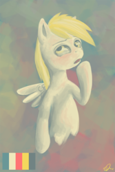 Size: 600x900 | Tagged: safe, artist:ninthsphere, derpy hooves, pegasus, pony, g4, duo, female, mare