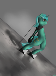 Size: 800x1070 | Tagged: safe, artist:ninthsphere, lyra heartstrings, pony, g4, bipedal, female, solo