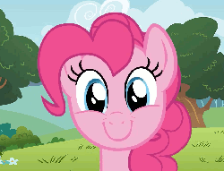 Size: 942x720 | Tagged: safe, pinkie pie, earth pony, pony, g4, animated, blinking, c:, cute, diapinkes, female, headbob, looking at you, pinkieglee.avi, smiling, solo