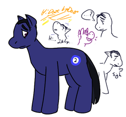 Size: 492x458 | Tagged: source needed, safe, artist:plaguehere, doze, homestuck, ponified, the felt