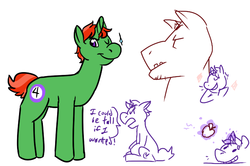 Size: 617x410 | Tagged: source needed, safe, artist:plaguehere, clover (homestuck), homestuck, ponified, the felt