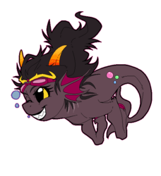 Size: 583x638 | Tagged: safe, artist:azzly, merpony, feferi peixes, homestuck, ponified