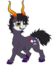 Size: 509x626 | Tagged: safe, artist:azzly, gamzee makara, homestuck, ponified