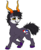 Size: 509x626 | Tagged: safe, artist:azzly, gamzee makara, homestuck, ponified, simple background, solo, transparent background