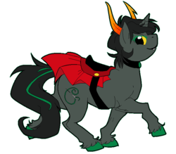 Size: 688x604 | Tagged: safe, artist:azzly, pony, colored hooves, female, homestuck, kanaya maryam, mare, ponified, simple background, solo, species swap, transparent background, troll (homestuck)