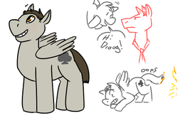 Size: 520x338 | Tagged: safe, artist:plaguehere, clubs deuce, homestuck, midnight crew, ponified