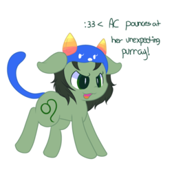 Size: 500x500 | Tagged: safe, pony, homestuck, nepeta leijon, ponified, simple background, solo, transparent background