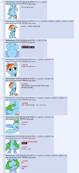 Size: 724x1572 | Tagged: safe, artist:lowkey, rainbow dash, g4, 4chan, 4chan screencap, belly, bellyrubs, chubby