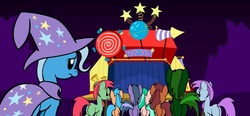 Size: 635x294 | Tagged: safe, artist:bronycurious, trixie, pony, comic:recovery, g4, butt, female, mare, plot, preview, sad, stage