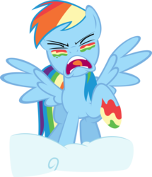 Size: 1024x1191 | Tagged: safe, artist:mysteriouskaos, rainbow dash, pegasus, pony, dragonshy, g4, face paint, female, mare, simple background, transparent background, vector