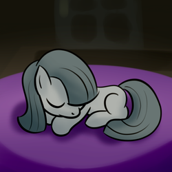 Size: 800x800 | Tagged: safe, artist:why485, marble pie, g4, cute, daaaaaaaaaaaw, female, filly, filly marble pie, marblebetes, sleeping