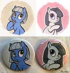 Size: 716x739 | Tagged: safe, artist:mumbles, limestone pie, marble pie, earth pony, pony, g4, buttons, pie sisters